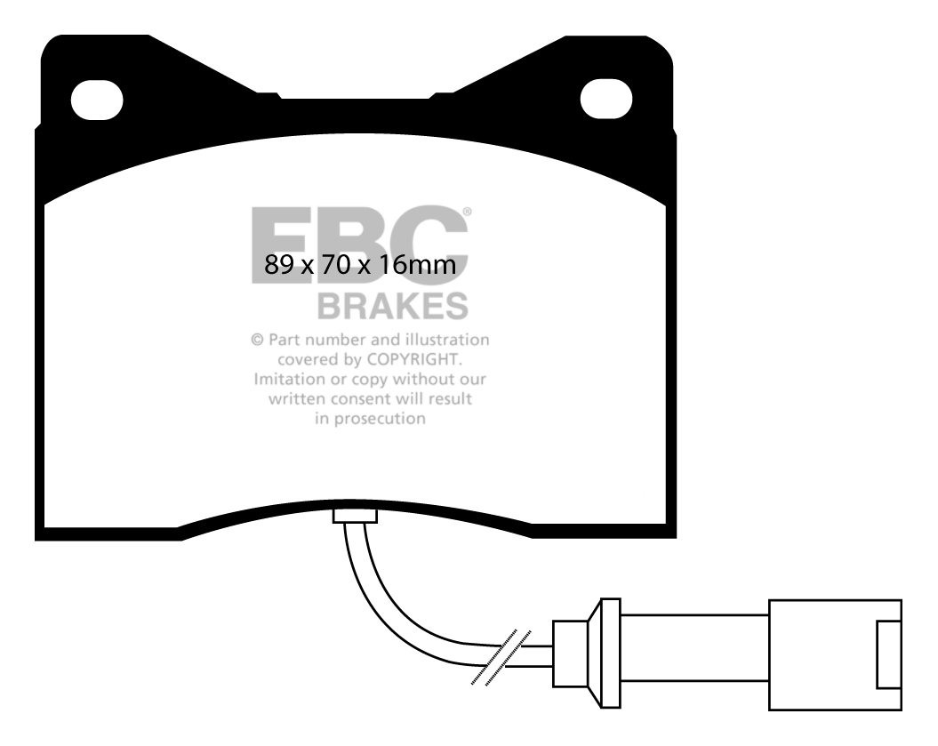 EBC Brakes MASERATI Quattroporte 4.9 79-86 Remblokken voorzijde