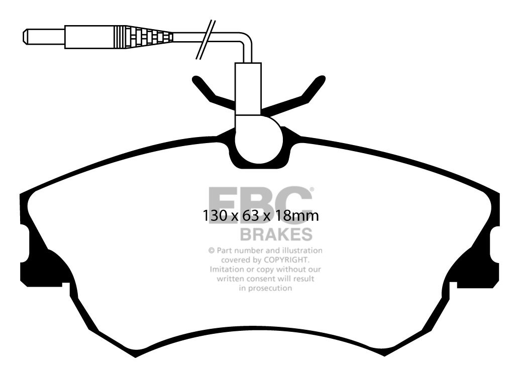 EBC Brakes RENAULT Grand Espace 2.0 99-2002 Remblokken voorzijde