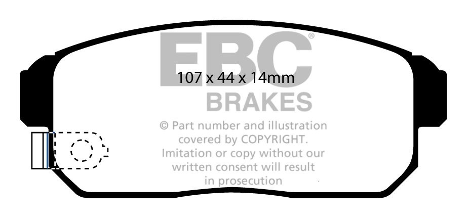 EBC Brakes TRIUMPH TR4 2.1 62-65 Remblokken voorzijde greenstuff