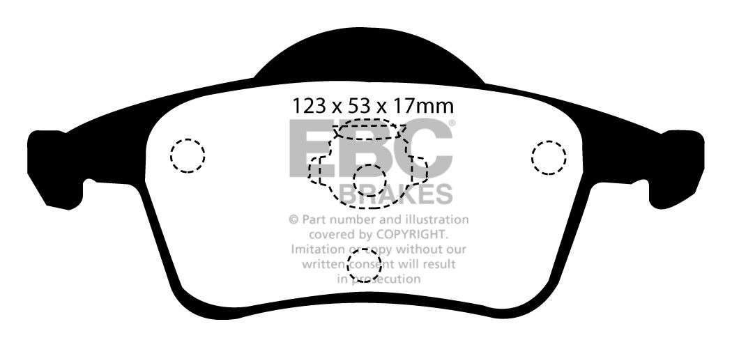 EBC Brakes VOLVO S80 2.9 98-2006 Remblokken achterzijde redstuff