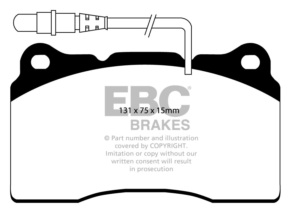EBC Brakes PEUGEOT 807 3.0 2003-.. Remblokken voorzijde