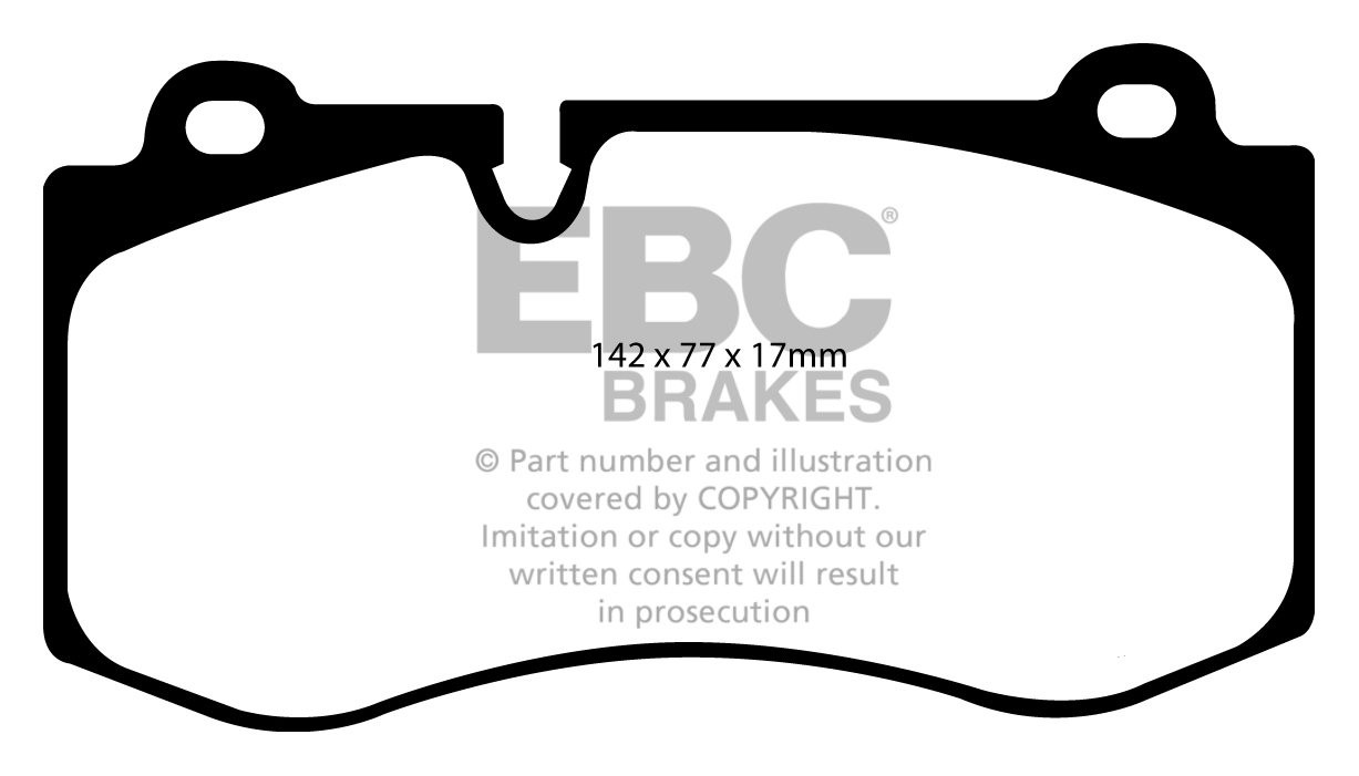 EBC Brakes MERCEDES CL-Class (C216) CL500 2006-.. Remblokken voo