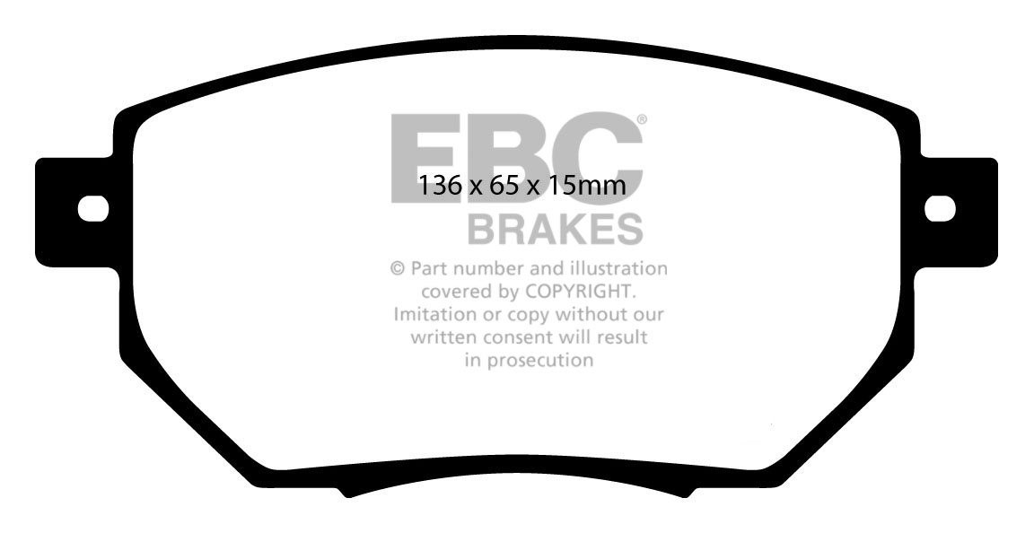 EBC Brakes NISSAN Murano 3.5 (Z50) 2004-2006 Remblokken voorzijd