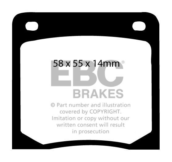 EBC Brakes NISSAN Skyline 2.0 Turbo (C210) 80-81 Remblokken acht