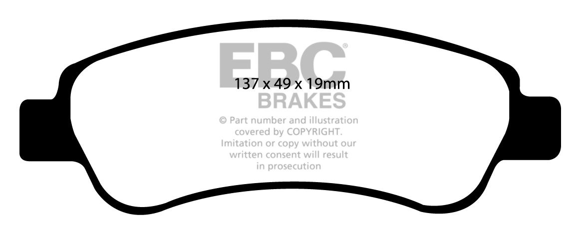 EBC Brakes FIAT BEDRIJFSWAGEN Ducato 2.3 TD (1700/2000kg) 2006-.