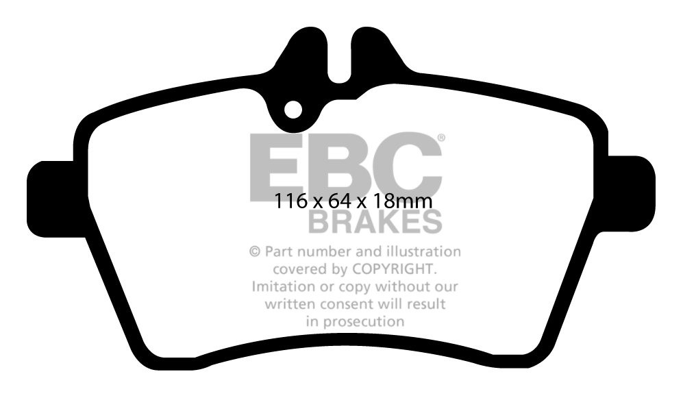 EBC Brakes MERCEDES A-Class (W169) A160D (2.0TD) 2004-.. Remblok