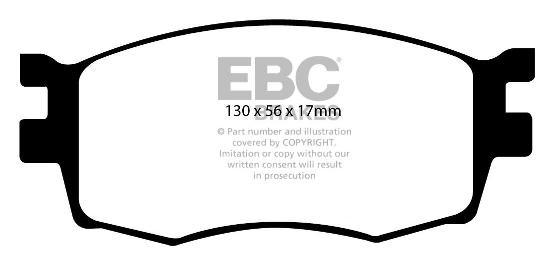 EBC Brakes HYUNDAI i-20 1.4 2009-.. Remblokken voorzijde greenst