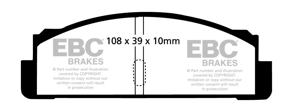 EBC Brakes SEAT 124 2.0 75-80 Remblokken achterzijde