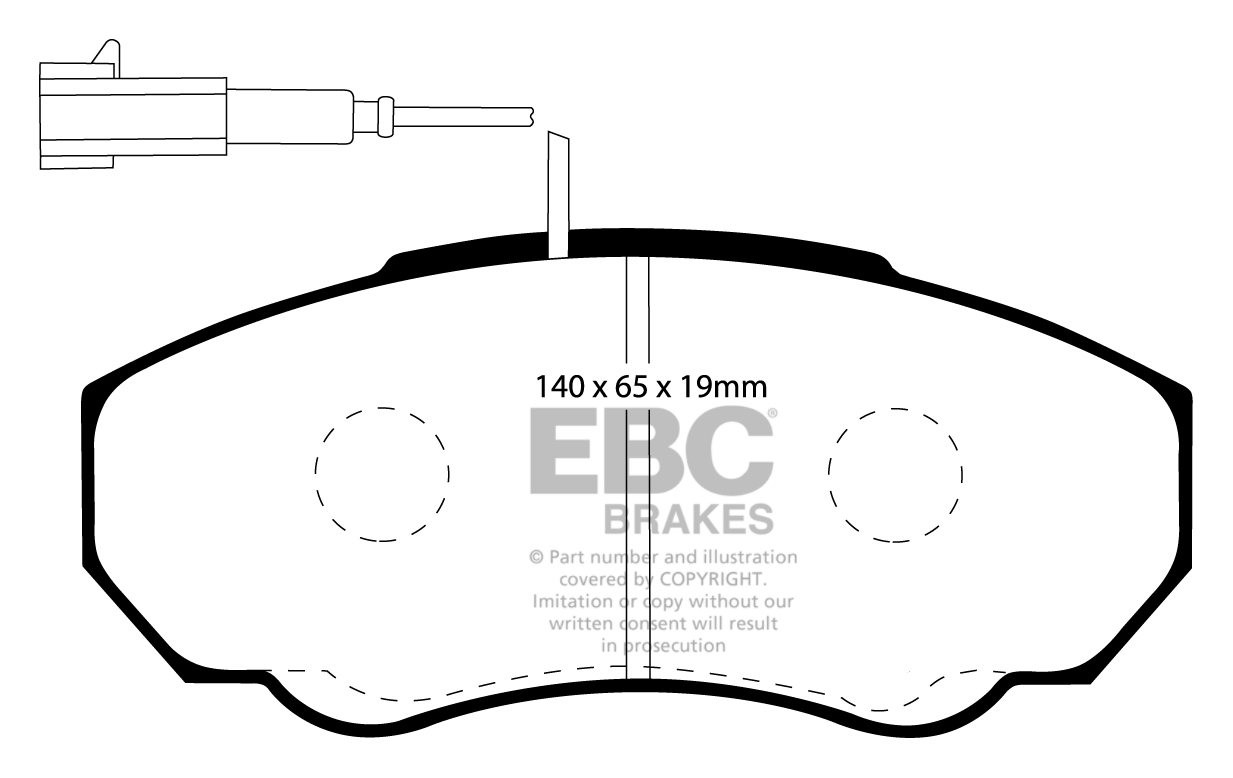 EBC Brakes CITROEN BEDRIJFSWAGEN Relay (Q14)/Jumper 2.2 TD 2001-