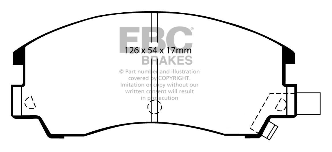 EBC Brakes SUBARU Series 1/2/L 1.8 DL (AN5) 84-93 Remblokken voo