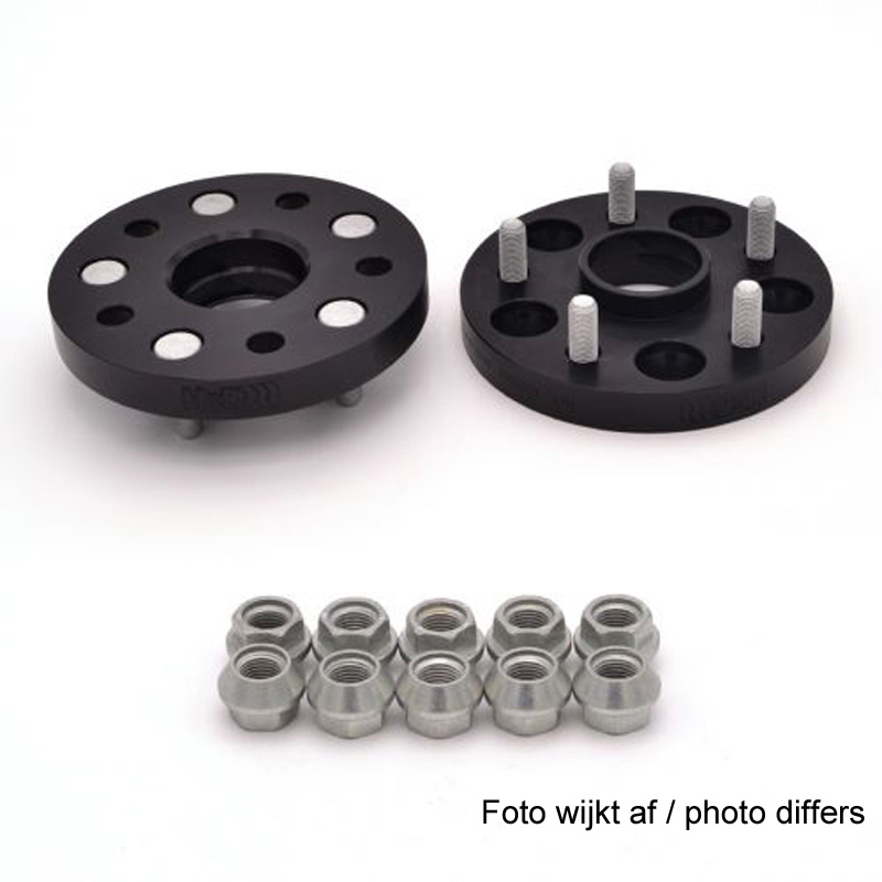 H&R DRM-Systeem Spoorverbreders 22mm 5x120 - Naaf 72,5mm - Boutmaat M14x1,5 -   Landrover - Zwart