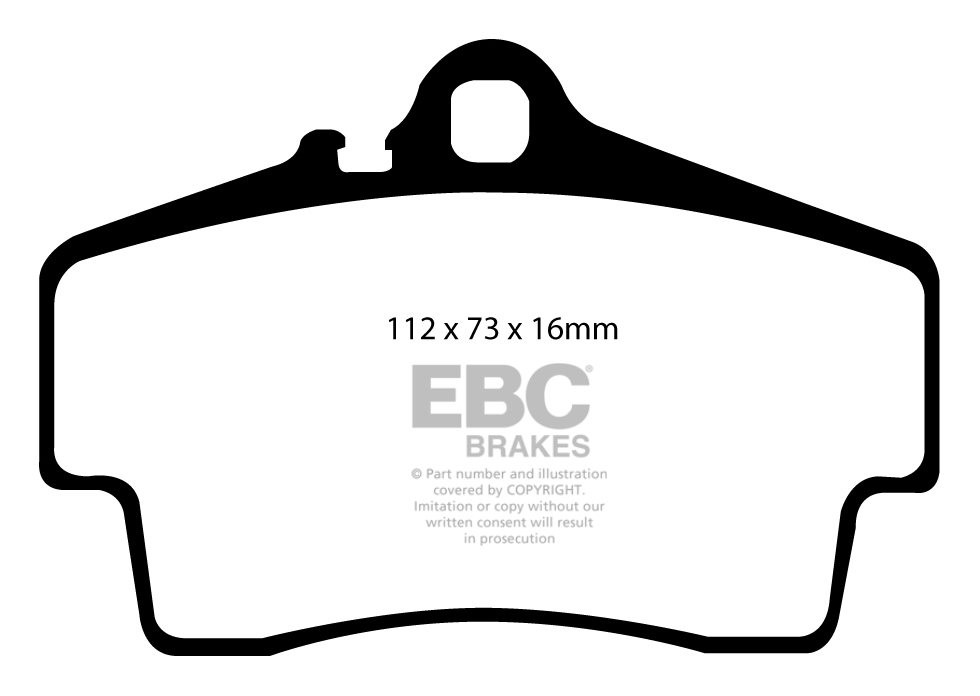 EBC Brakes PORSCHE Boxster (Cast Iron Discs only) 2.5 97-99 Remb