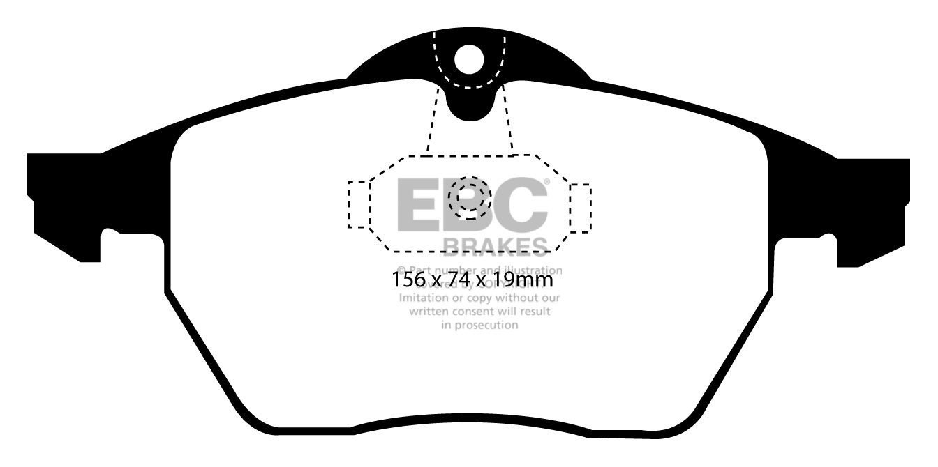EBC Brakes OPEL Vectra B 2.6 2000-2002 Remblokken voorzijde