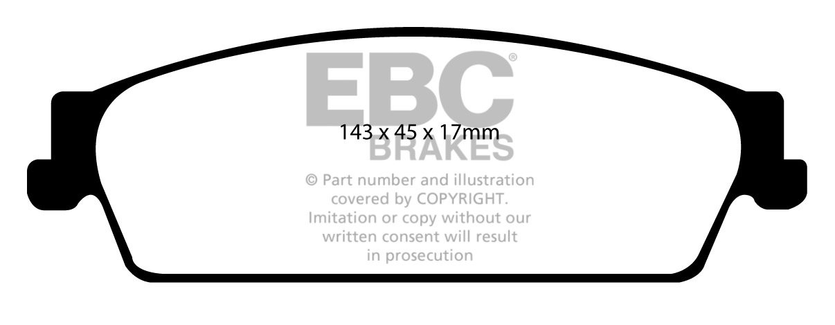 EBC Brakes CHEVROLET Tahoe 5.3 2008-.. Remblokken achterzijde