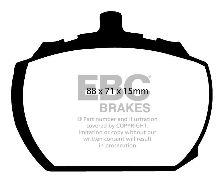 EBC Brakes VAUXHALL (OPEL) VX4/90 2.3 74-75 Remblokken voorzijde