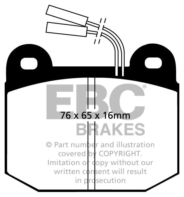 EBC Brakes ALFA ROMEO Alfa 75 2.0 85-88 Remblokken voorzijde