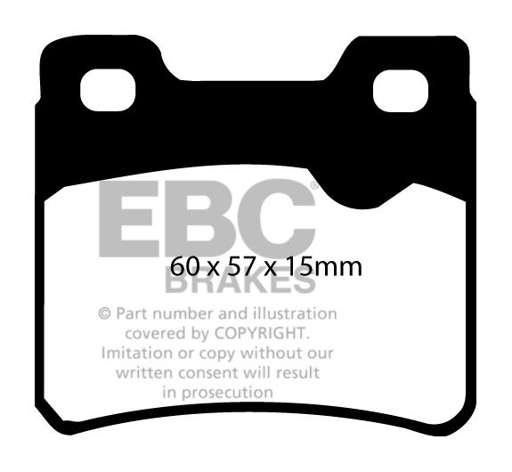 EBC Brakes VAUXHALL (OPEL) Astra 2.0 16v 91-95 Remblokken achter