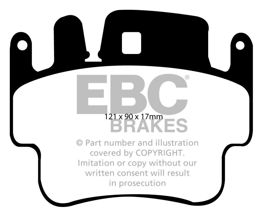 EBC Brakes PORSCHE Boxster S (Cast Iron Discs only) 3.2 2000-200
