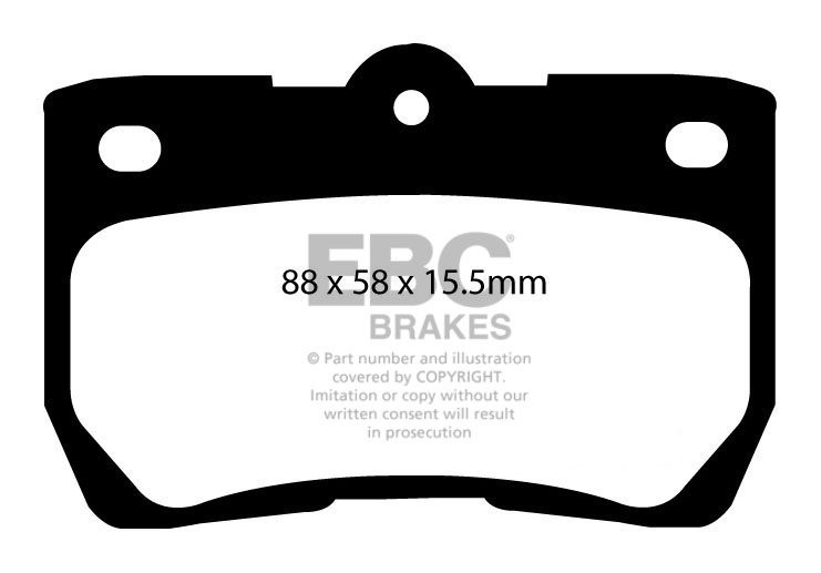 EBC Brakes LEXUS GS430 4.3 2005-.. Remblokken achterzijde