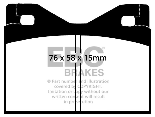 EBC Brakes BMW 1802 1.8 68-75 Remblokken voorzijde