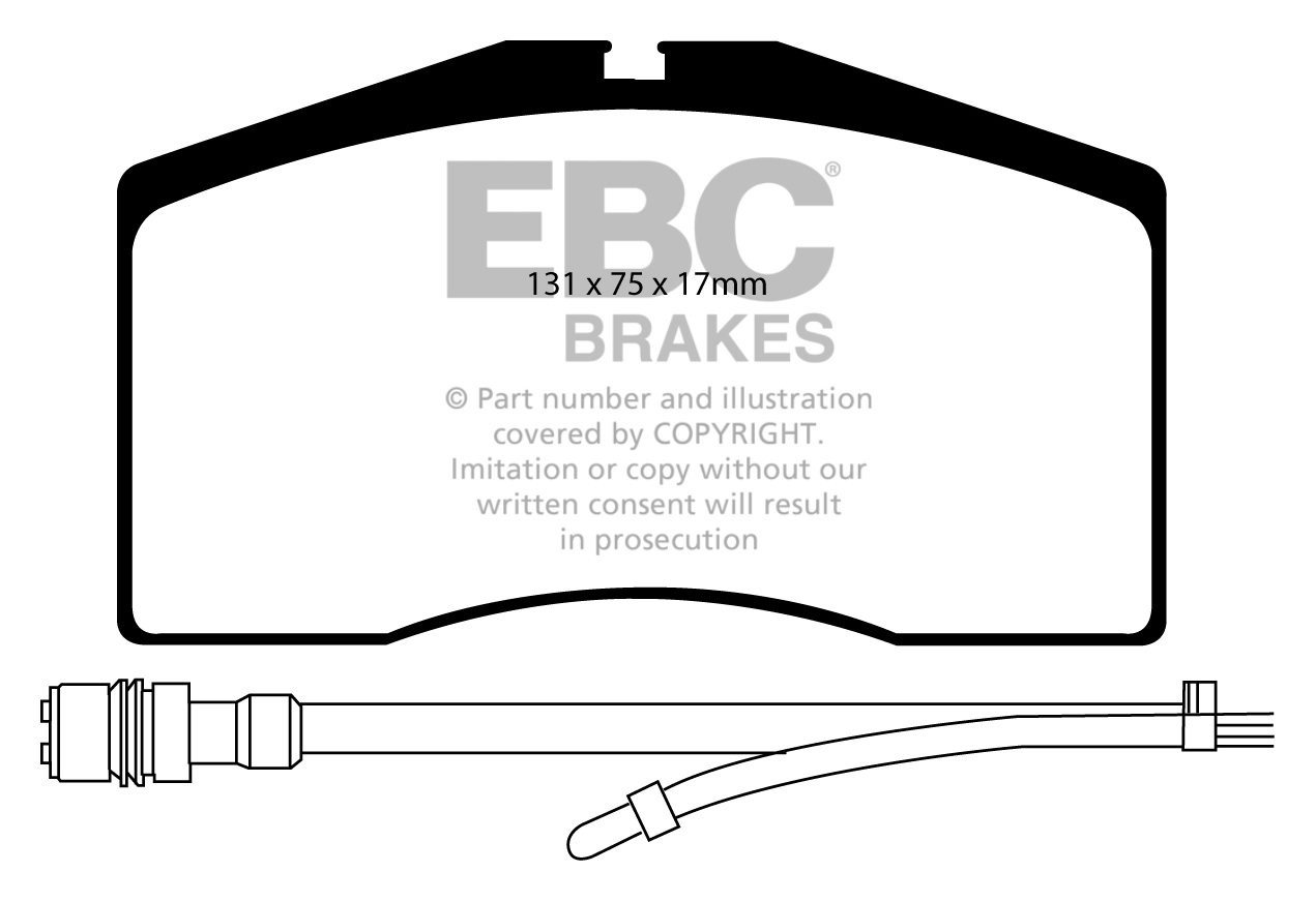 EBC Brakes PORSCHE 911 (993) 3.8 Carrera RS 95-97 Remblokken voo
