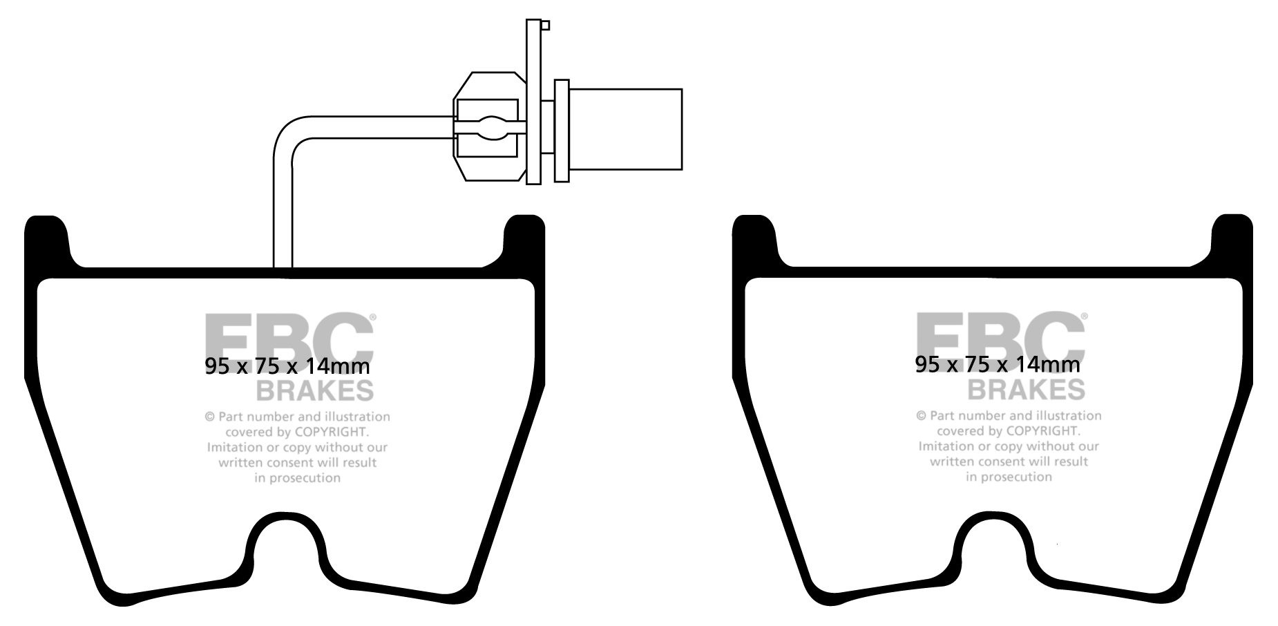 EBC Brakes AUDI R8  4.2 2006-.. Remblokken voorzijde