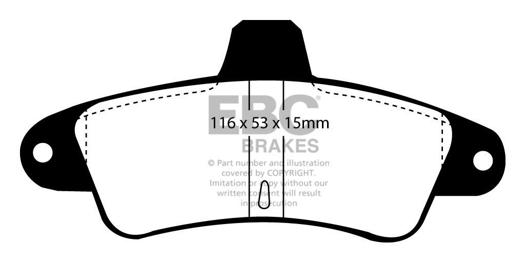EBC Brakes FORD Mondeo (Sedan & Hatch) 1.8 TD 93-94 Remblokken a