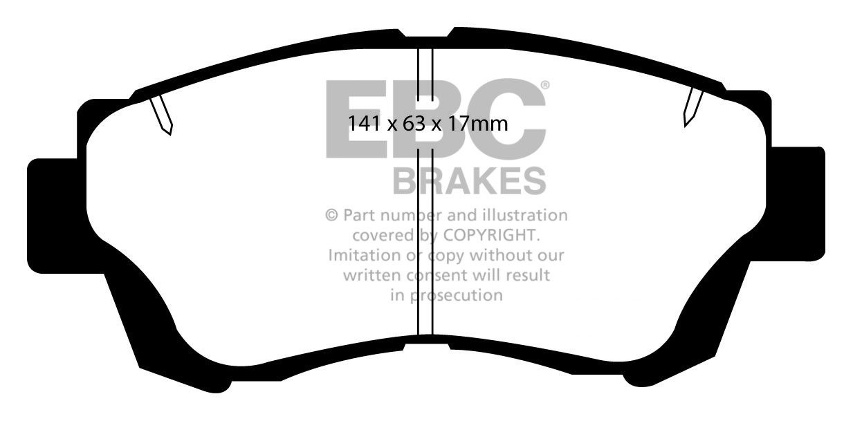 EBC Brakes TOYOTA Progress 2.5 98-2007 Remblokken voorzijde gree