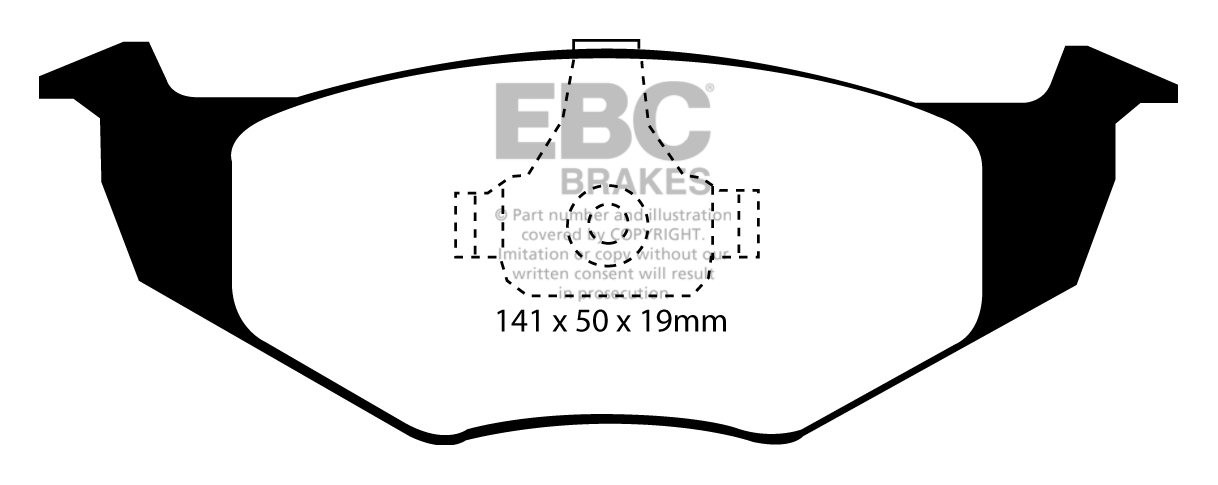 EBC Brakes VW Polo 6N(2) 1.7 D Classic 97-99 Remblokken voorzijd