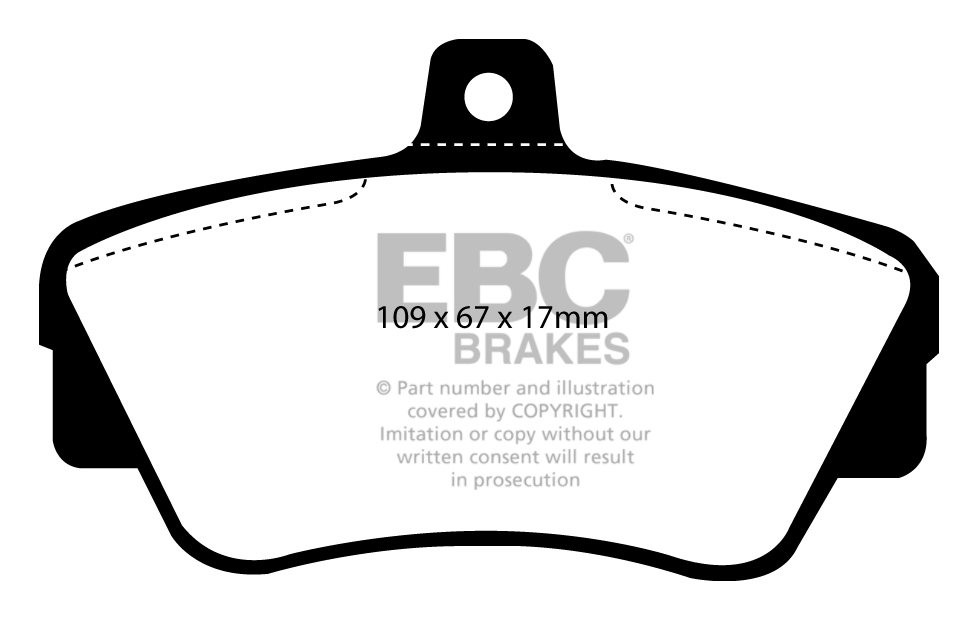 EBC Brakes VOLVO 460 1.9 TD 94-98 Remblokken voorzijde