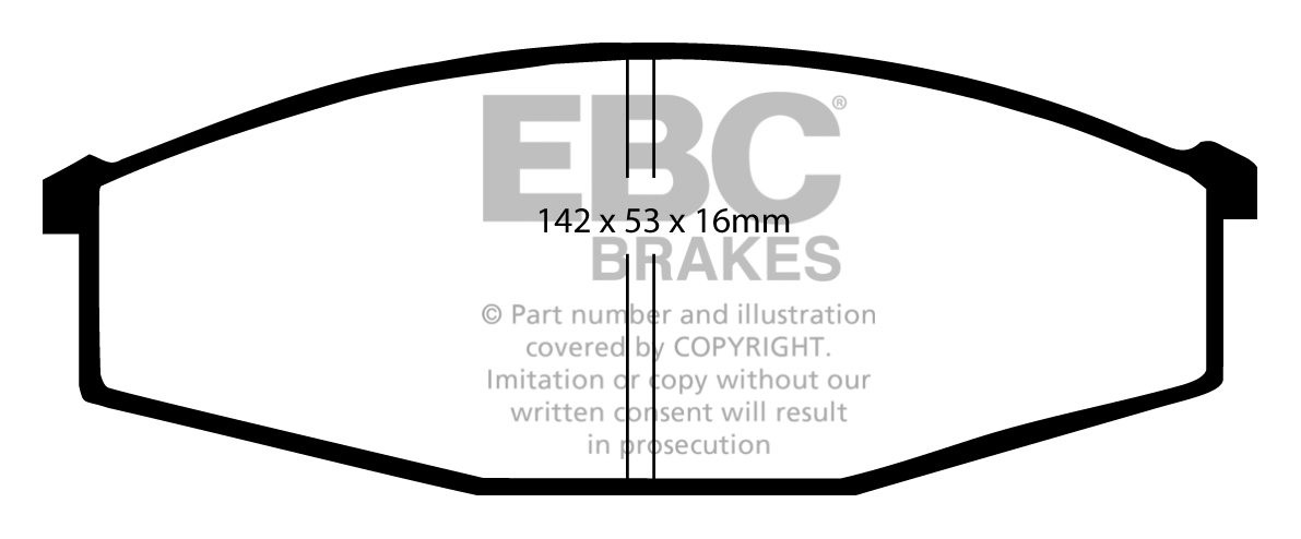 EBC Brakes NISSAN BEDRIJFSWAGEN Cabstar 2.5 D Van 85-89 Remblokk