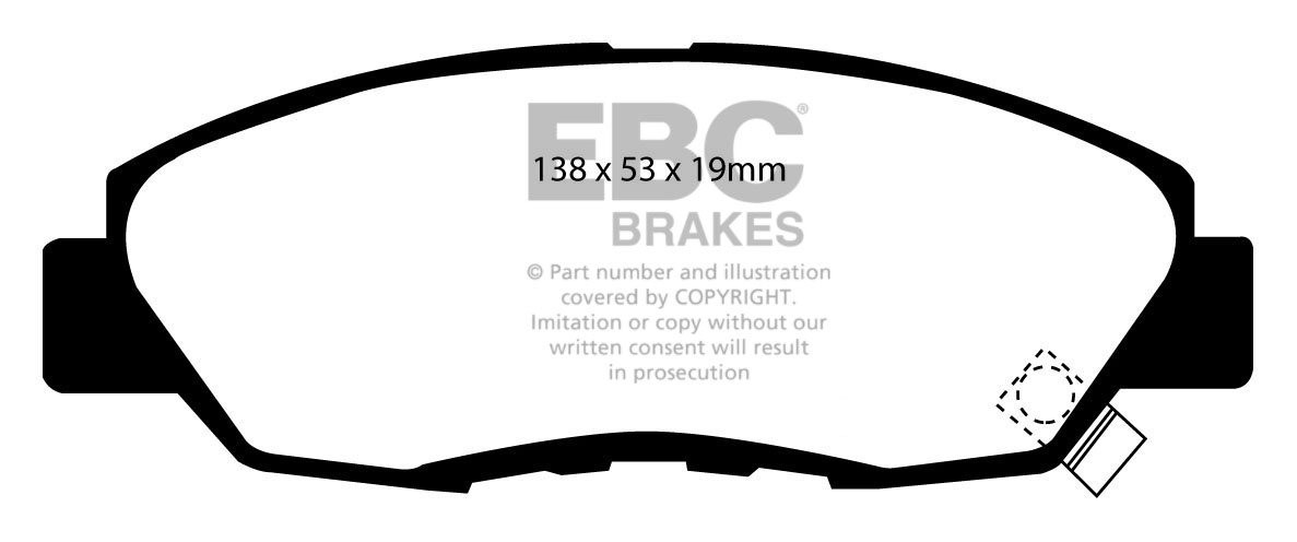 EBC Brakes HONDA Accord 2.0 (CB3) 89-94 Remblokken voorzijde gre
