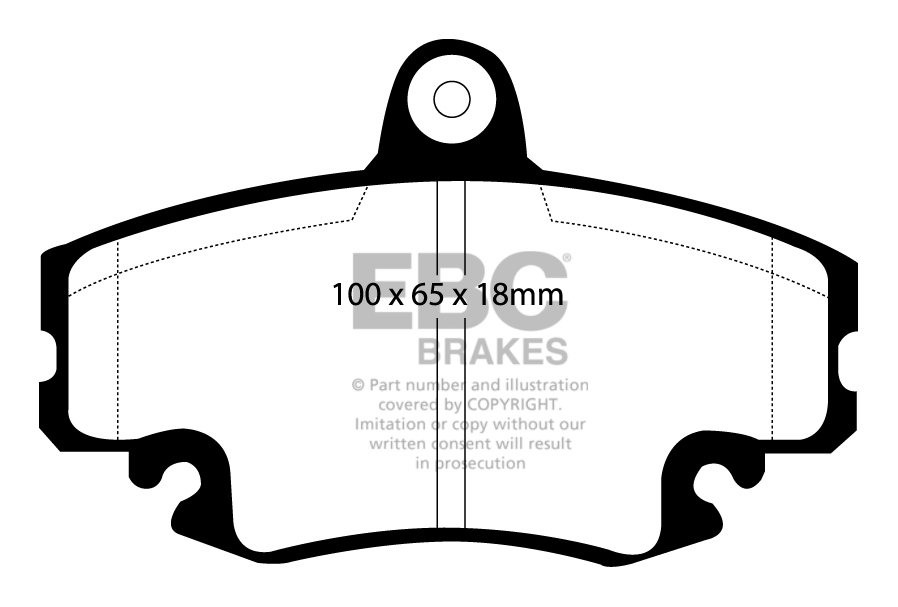 EBC Brakes RENAULT Clio 1.5 D Campus 2005-2007 Remblokken voorzi