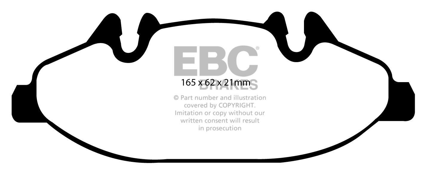 EBC Brakes MERCEDES Viano 3.0 TD 2006-.. Remblokken voorzijde gr