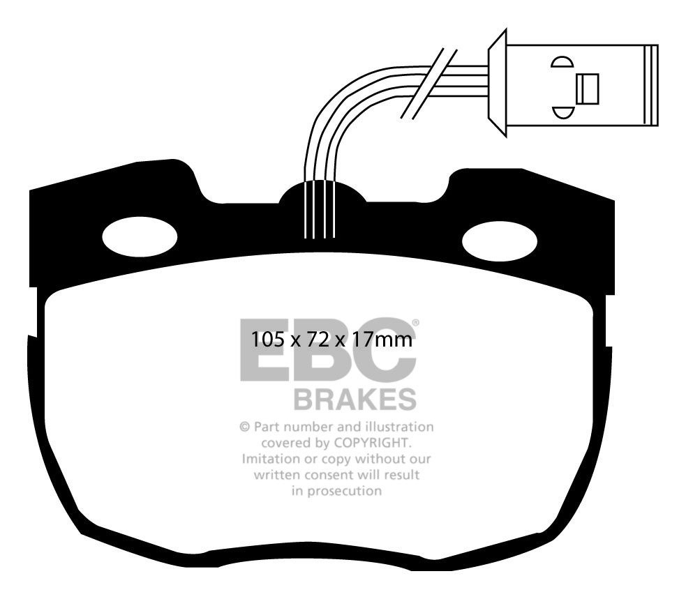 EBC Brakes LAND ROVER Discovery 3.9 93-98 Remblokken voorzijde