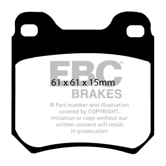 EBC Brakes OPEL Omega A 2.0 89-93 Remblokken achterzijde