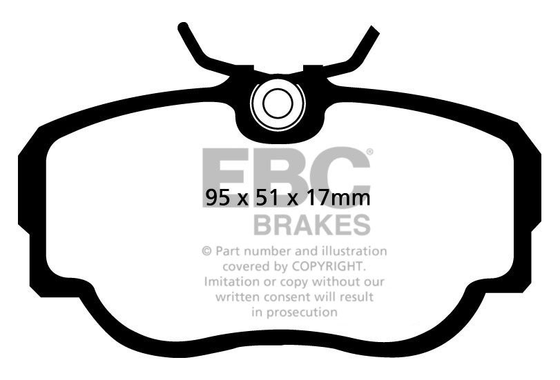 EBC Brakes BMW 325 2.7 (E30) 85-87 Remblokken voorzijde