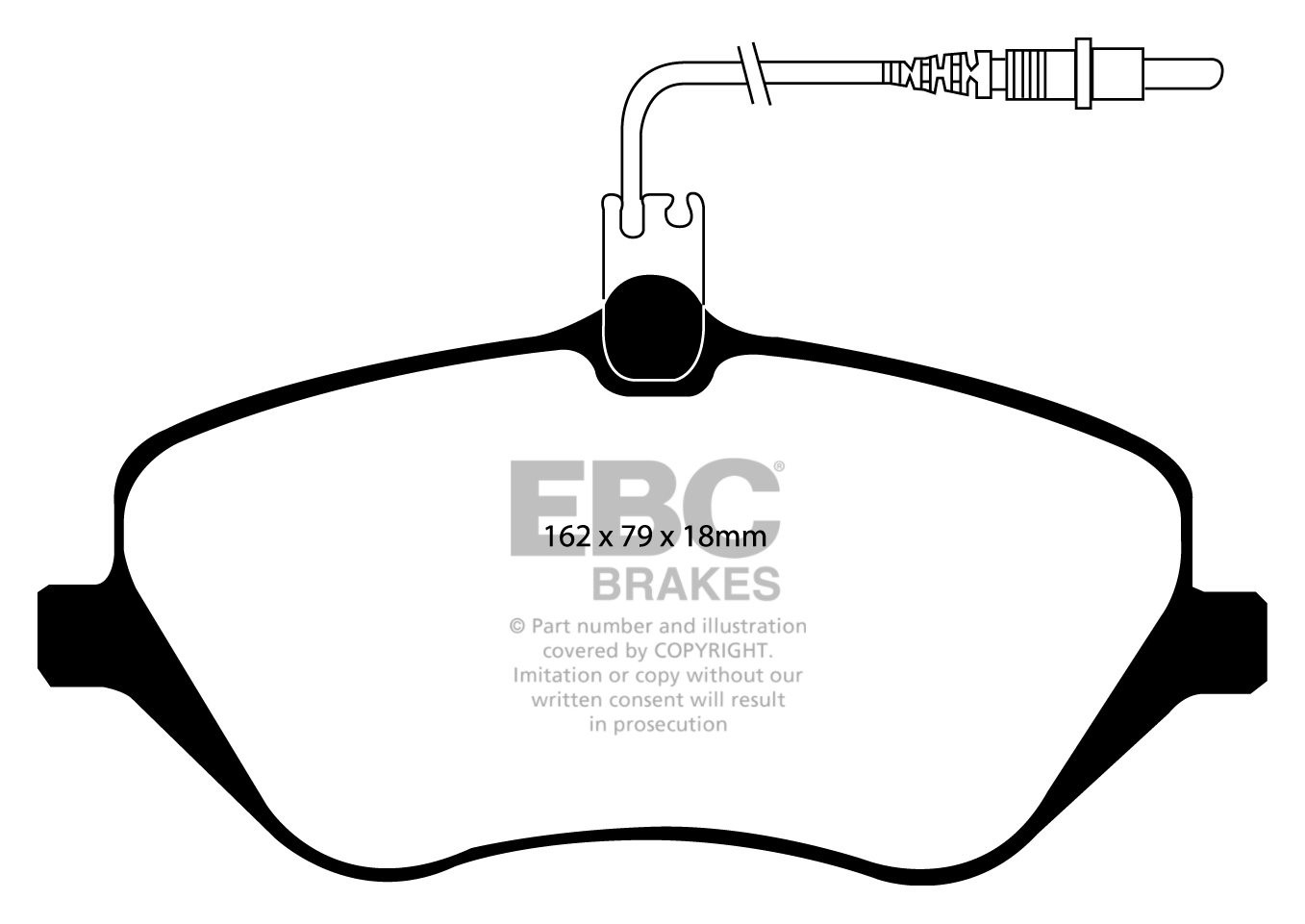 EBC Brakes PEUGEOT 407 2.2 2004-2010 Remblokken voorzijde greens