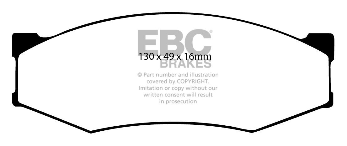 EBC Brakes NISSAN Bluebird 2.0 (U11) 84-86 Remblokken voorzijde