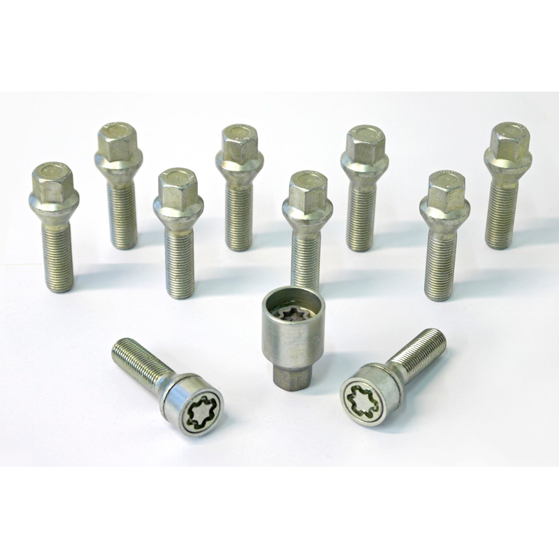H&R Wielboutenset konisch M14x1.50 - Lengte 40mm - 10 stuks - incl. wielsloten