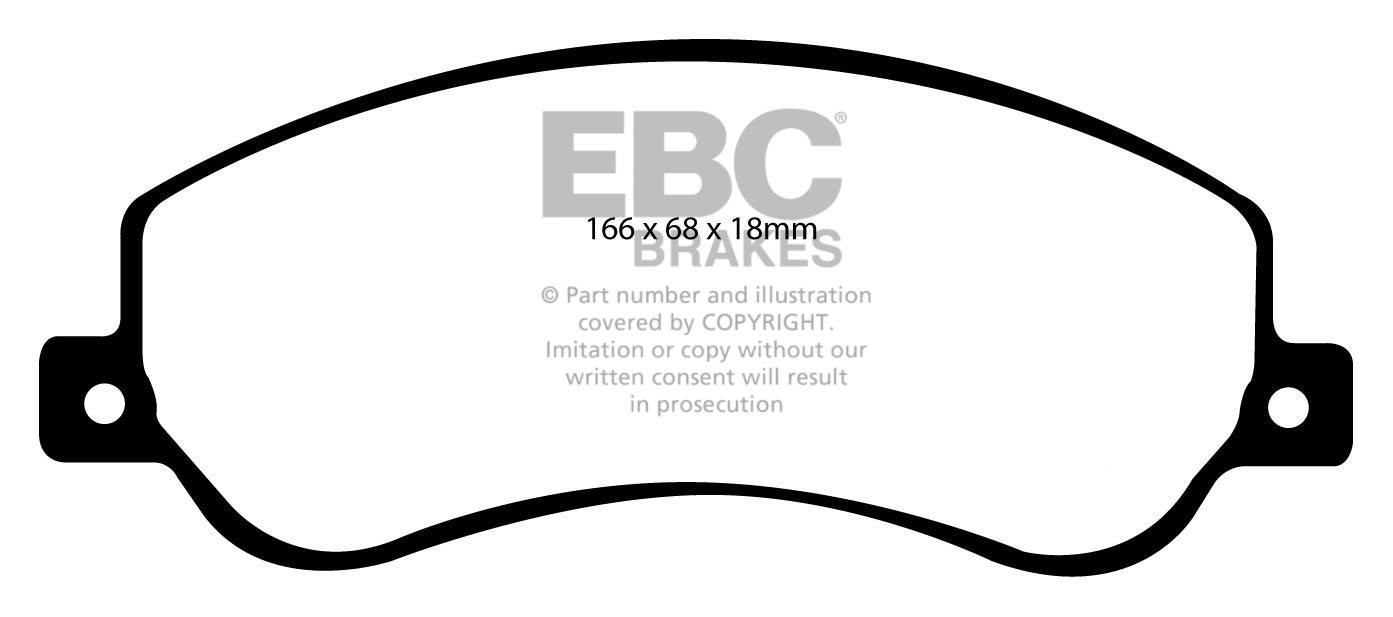 EBC Brakes FORD BEDRIJFSWAGEN Transit 300 RWD 2006-.. Remblokken