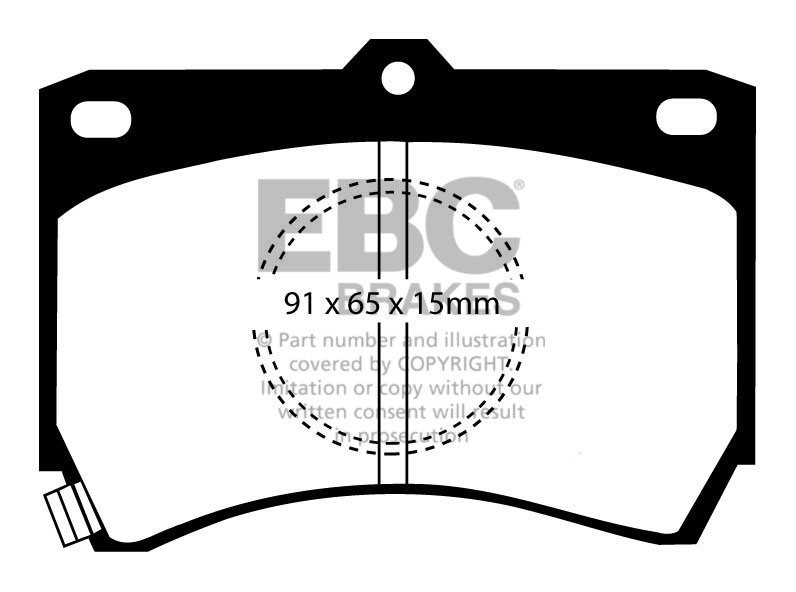 EBC Brakes Mazda 323 1.5 (BF1) 85-89 Remblokken voorzijde