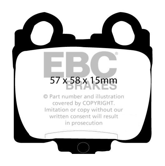EBC Brakes TOYOTA Verossa 2.5 Turbo 2001-2003 Remblokken achterz