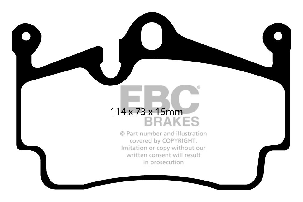 EBC Brakes PORSCHE Boxster (Cast Iron Discs only) 2.9 2009-.. Re