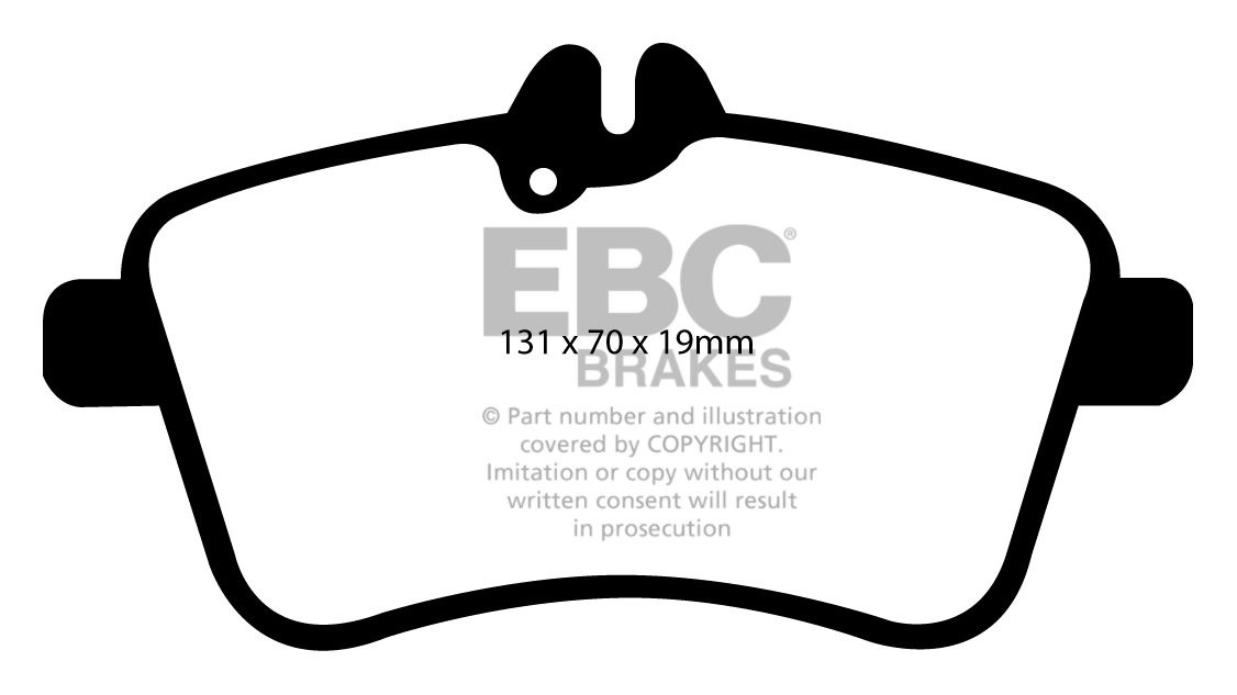 EBC Brakes MERCEDES B-Class (W245) B200 (2.0TD) 2005-.. Remblokk