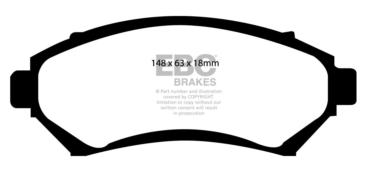 EBC Brakes PONTIAC Grand Prix 3.8 97-2003 Remblokken voorzijde r