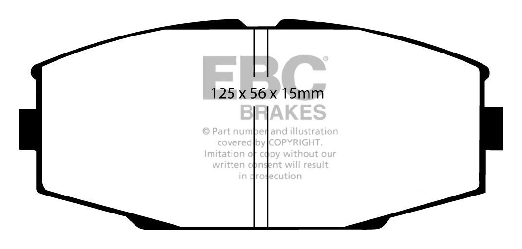 EBC Brakes TOYOTA Crown 2.8 83-87 Remblokken voorzijde greenstuf