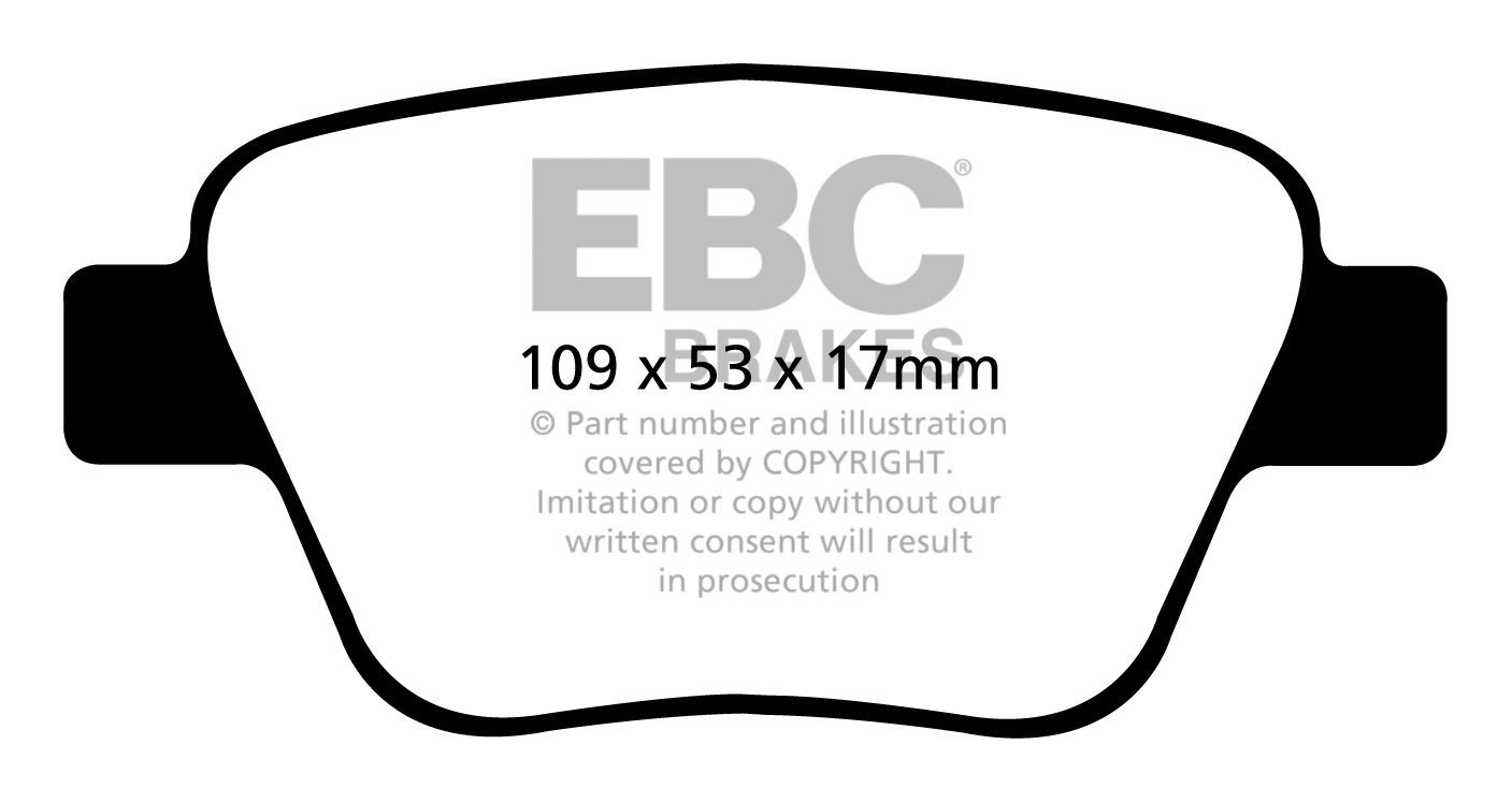 EBC Brakes SKODA Superb 2.0 TD (140) 2009-.. Remblokken achterzi