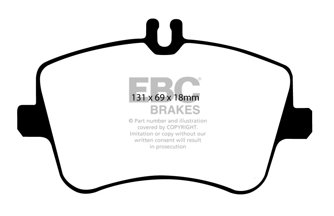 EBC Brakes MERCEDES C-Class Coupe (CL203) C180 2001-2002 Remblok