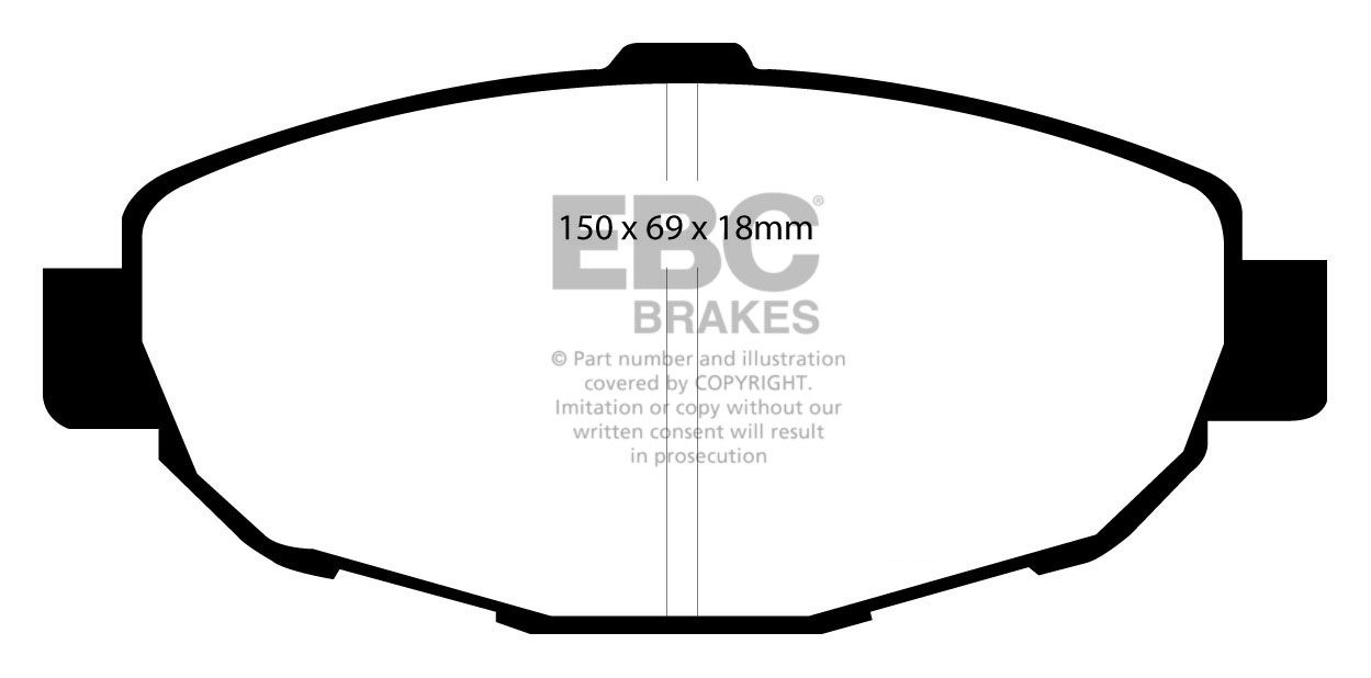 EBC Brakes TOYOTA Soarer 3.0 (JZZ31) 96-2000 Remblokken voorzijd